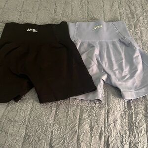 AYBL Black and light blue Empower shorts lot size small
